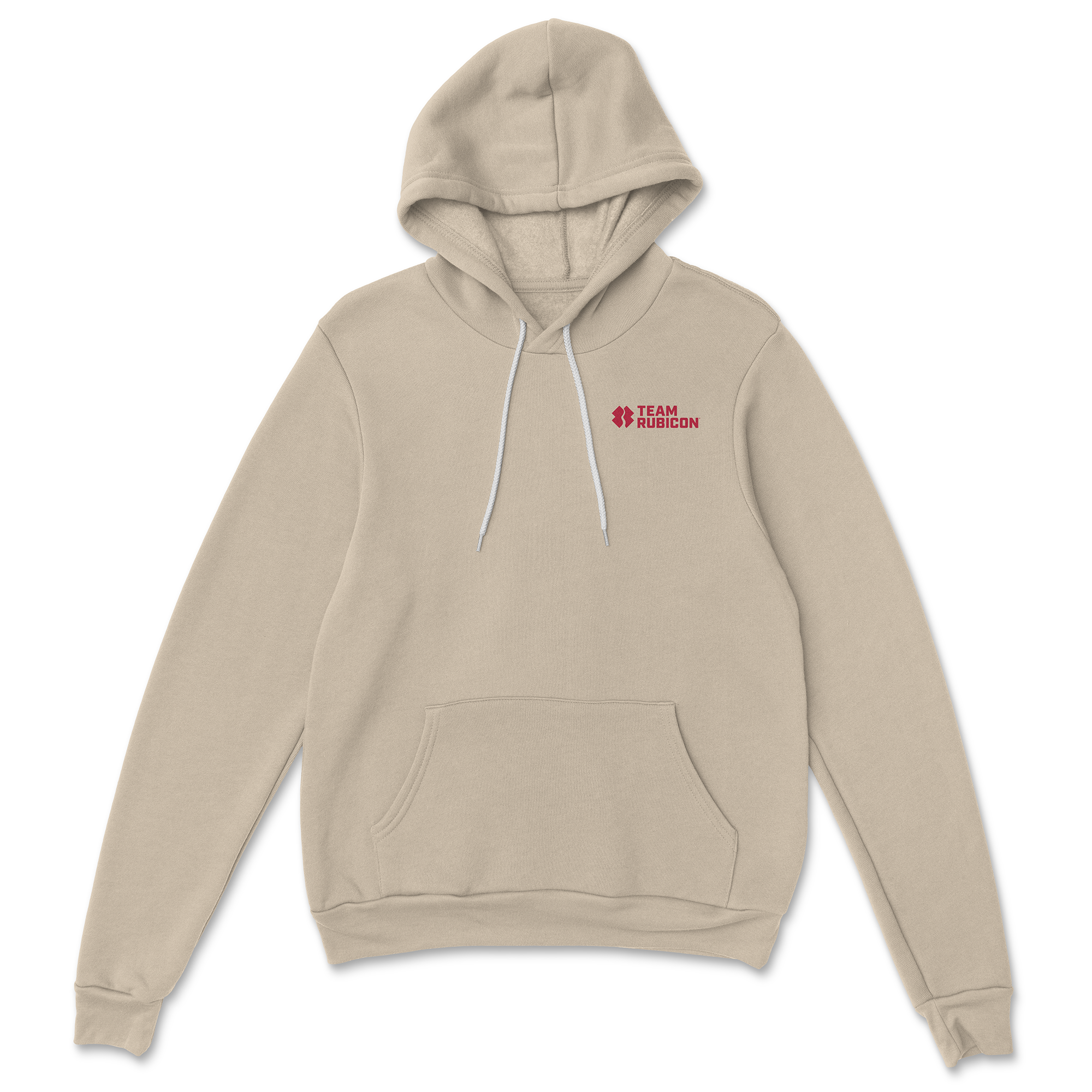TR Stitched Logo Fleece Hoodie - Khaki