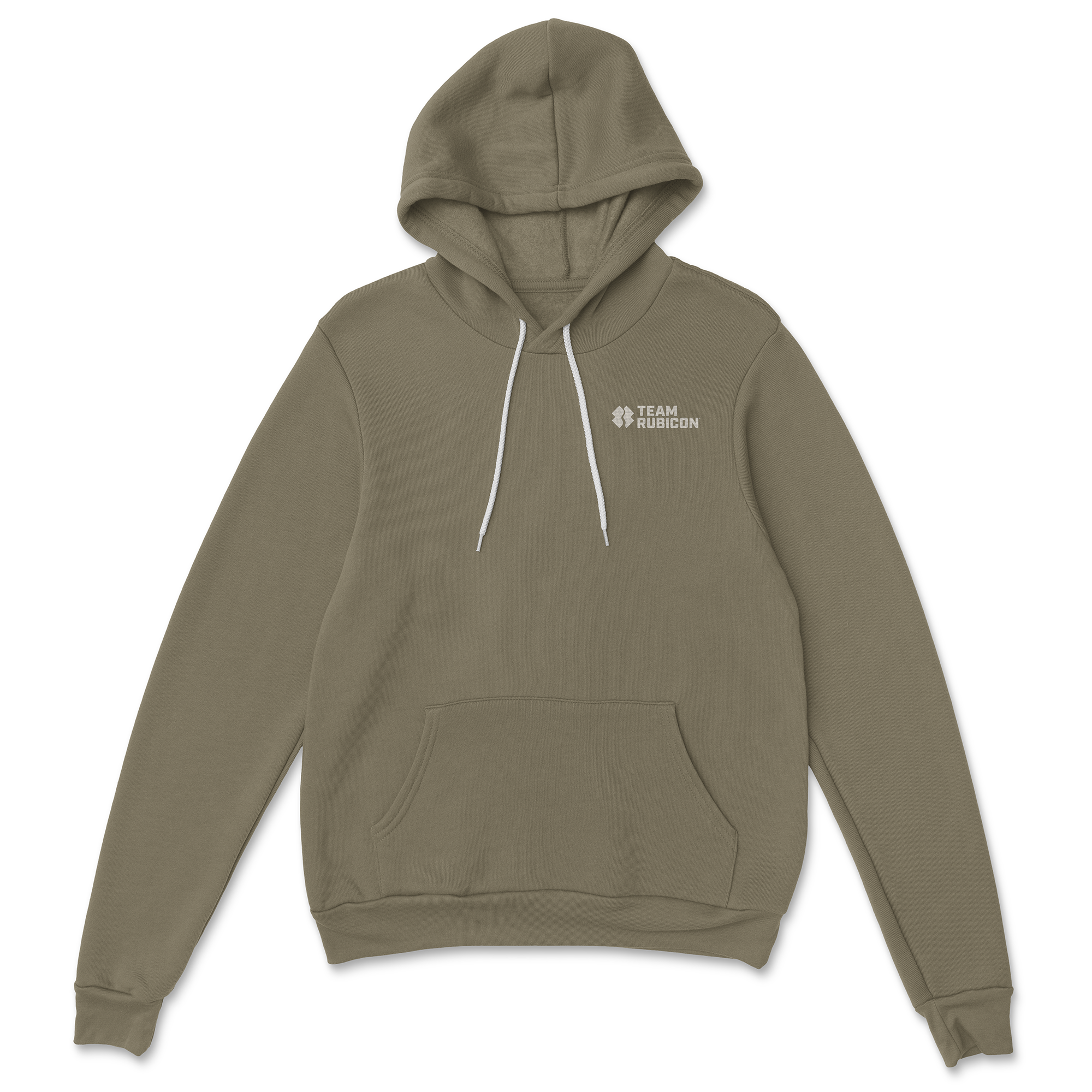 TR Stitched Logo Fleece Hoodie - Olive