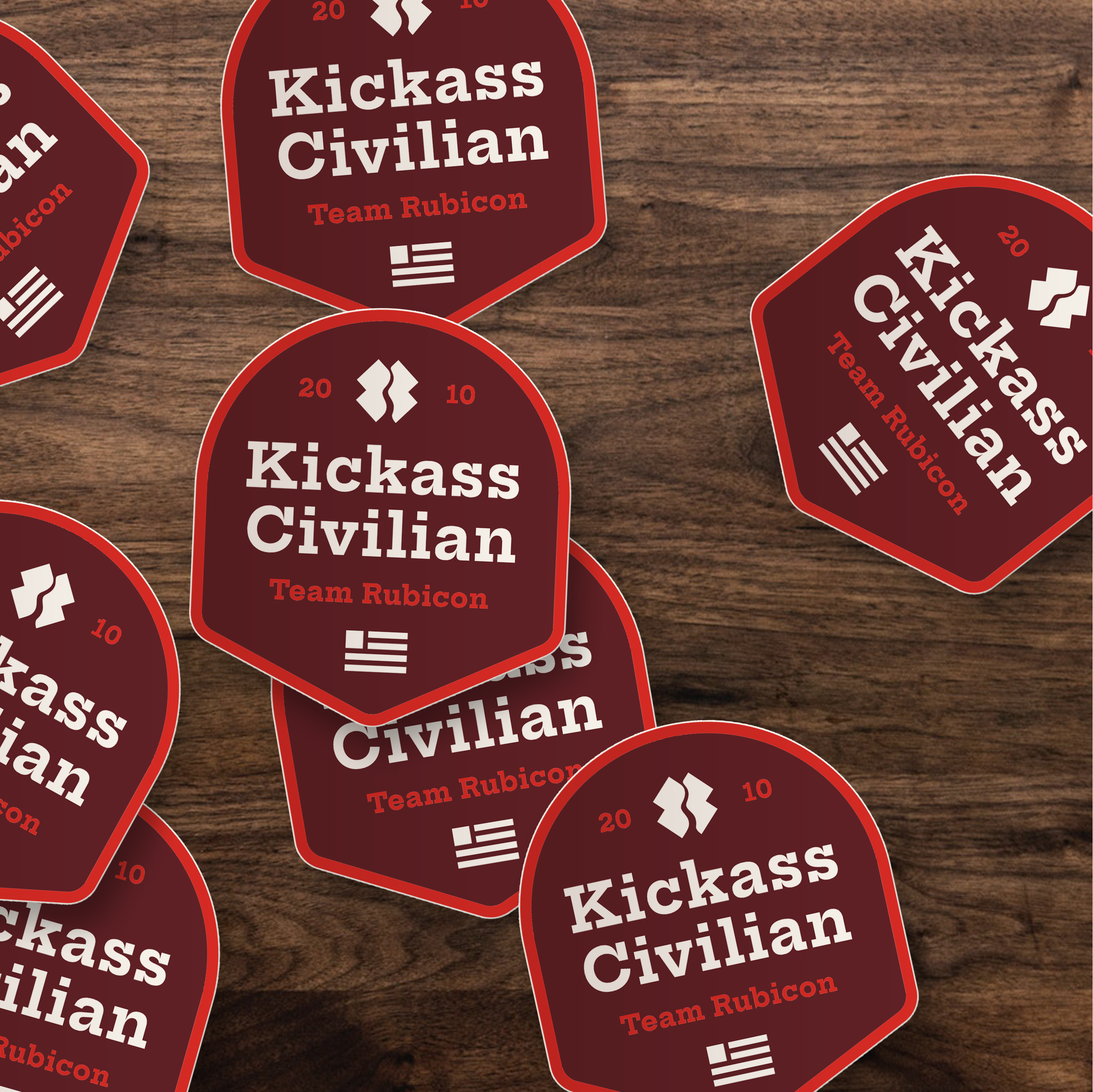 Kickass Civilian Sticker