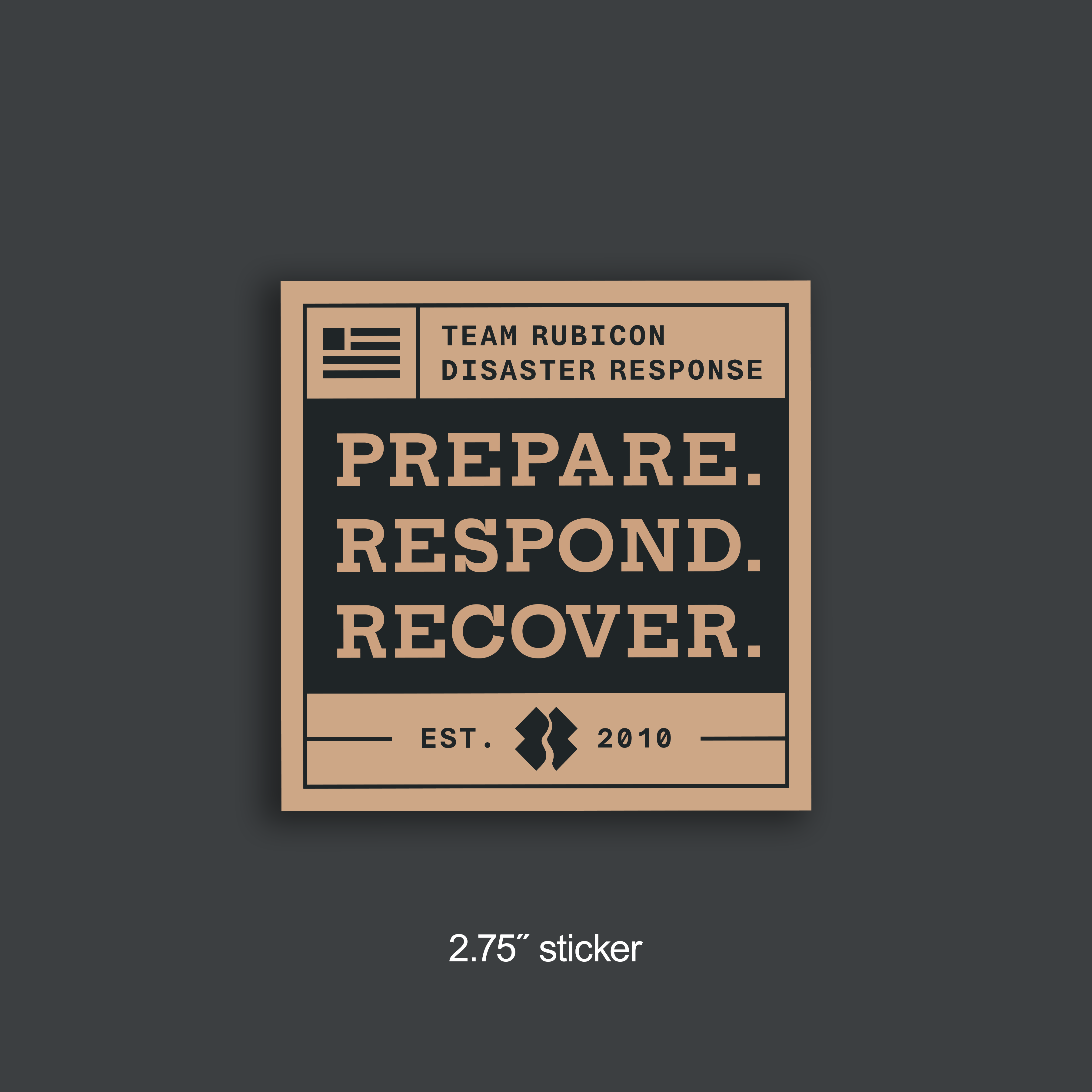 Team Rubicon Prepare Respond Recover Sticker