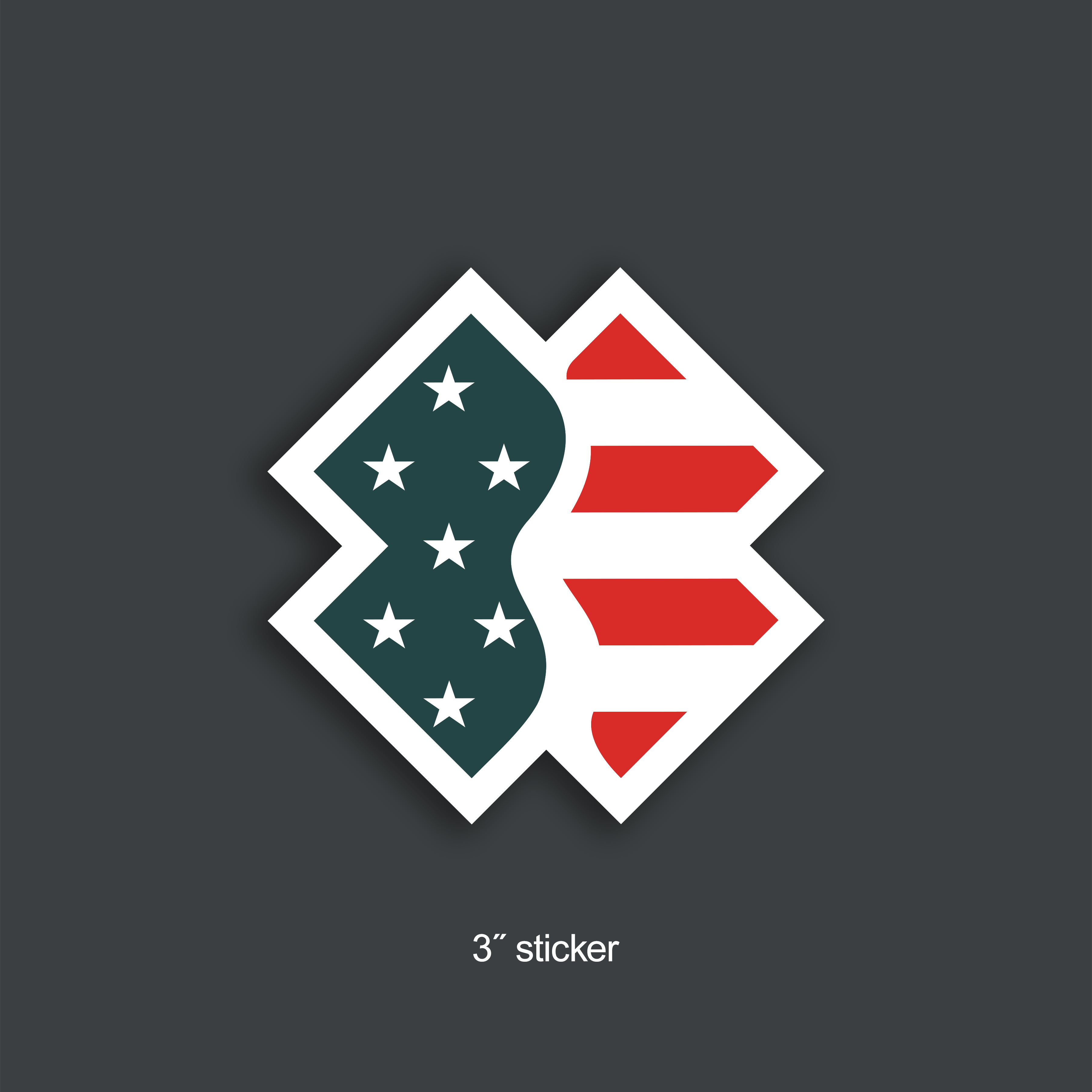 Team Rubicon Logo Flag Sticker