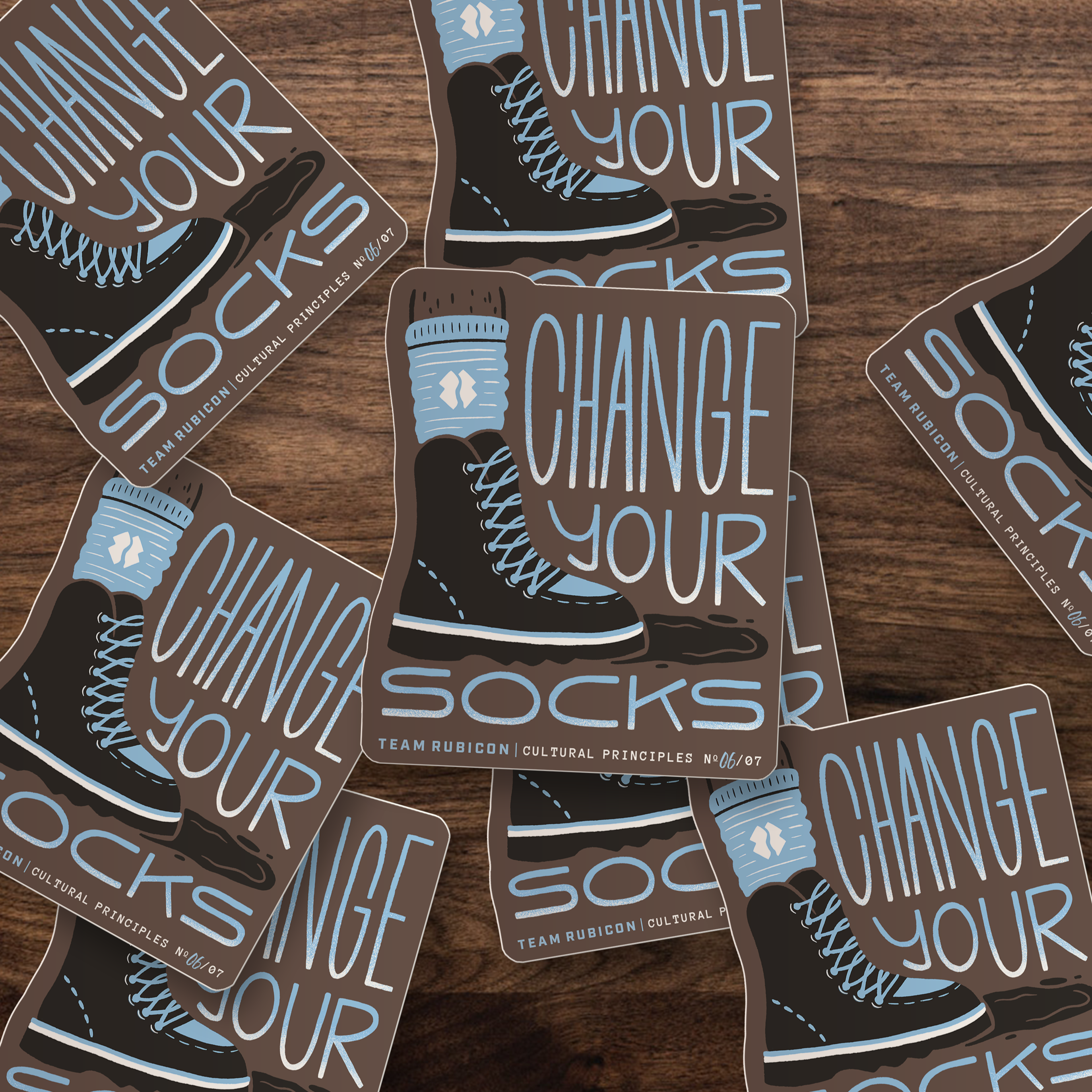 Change Your Socks Sticker