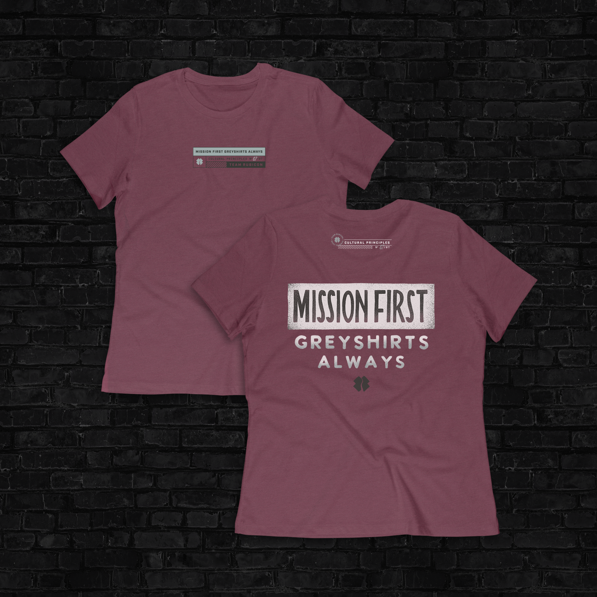 Mission First Greyshirts Always Women's Fitted Shirt