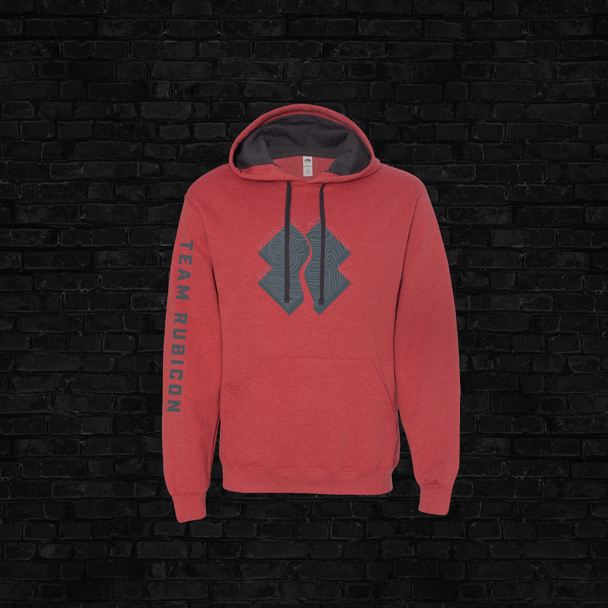 X Logo Hoodie Sweatshirt, Brick Heather