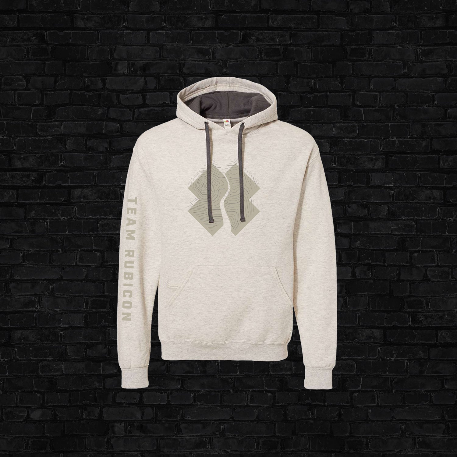 X Logo Hoodie Sweatshirt, Oatmeal Heather